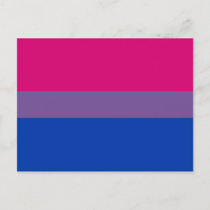 Bisexuelle Stolperflagge Postkarte
