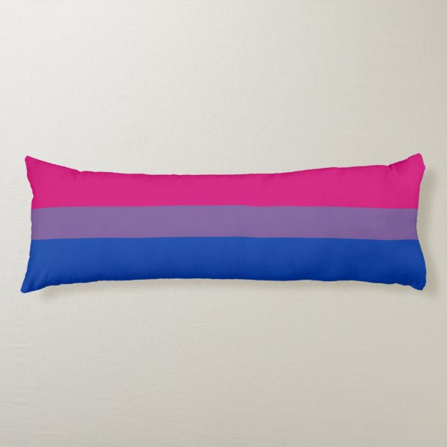 Bisexuelle Stolperflagge Seitenschläferkissen (Vorderseite)