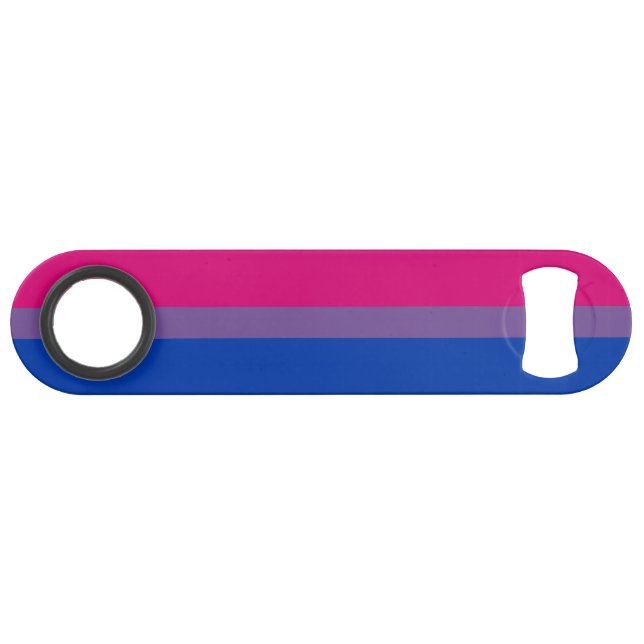 Bisexuelle Stolperflagge Speed Flaschenöffner (Vorderseite (Horizontal))