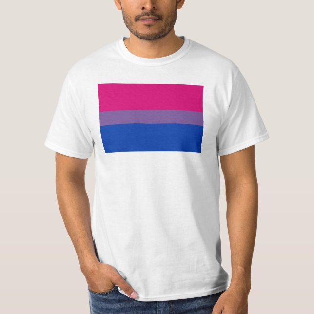 Bisexuelle Stolperflagge T-Shirt (Vorderseite)