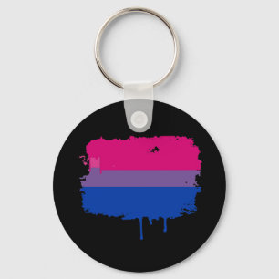 Bisexuelle Stolz-Farben Schlüsselanhänger