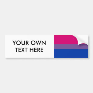 Bisexuelle Stolz-Flagge Autoaufkleber
