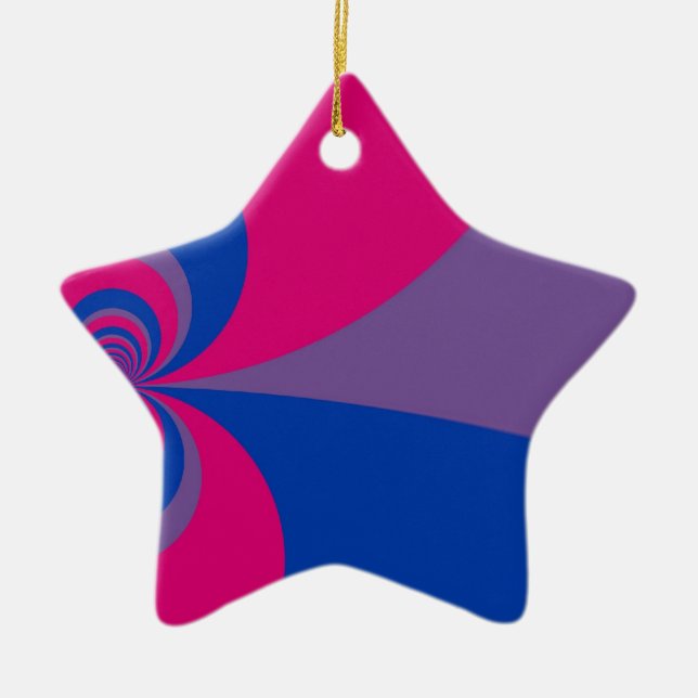 Bisexuelle Stolz-Verzierung Keramik Ornament (Vorne)