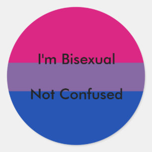 Bisexuelle Stolzaufkleber Runder Aufkleber