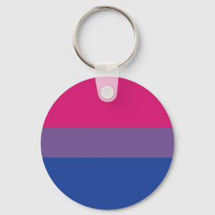 Bisexuelle Streifen des Stolz-Flaggen-Entwurfs- Schlüsselanhänger