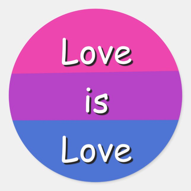 Bisexuelle Symbolerkenntnis Pricker Runder Aufkleber (Vorderseite)