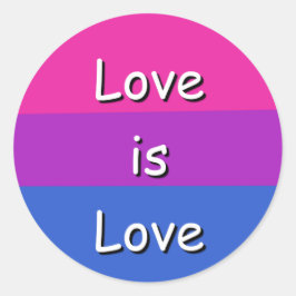Bisexuelle Symbolerkenntnis Pricker Runder Aufkleber