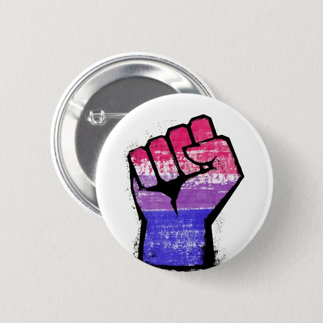 Bisexuellen Stolz Faust Button (Vorne & Hinten)