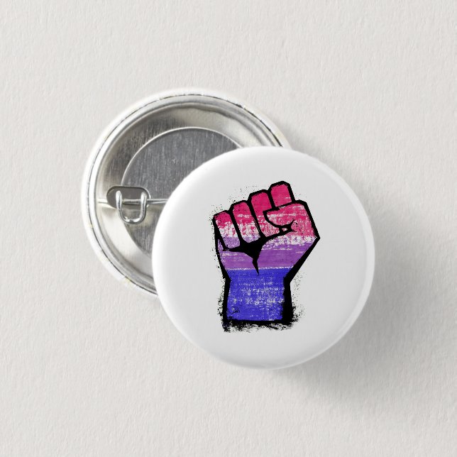 Bisexuellen Stolz Faust Button (Vorne & Hinten)