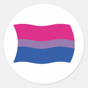 Bisexuellen-Stolz-Flaggen-Aufkleber Runder Aufkleber