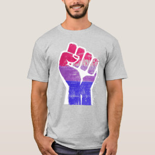 Bisexuellen Stolzfaust T-Shirt