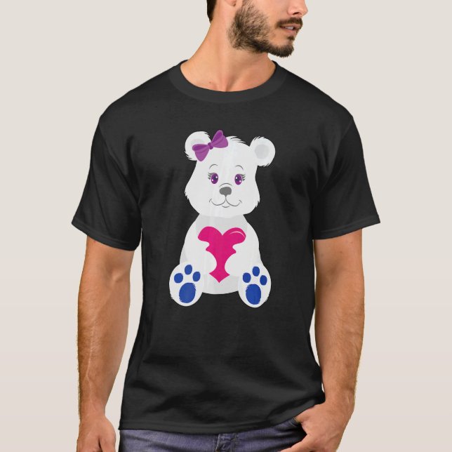 Bisexueller Bär Bisexual T-Shirt (Vorderseite)
