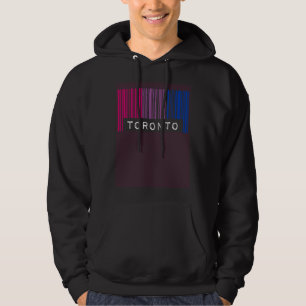 Bisexueller Barcode Pride Toronto Kanada Queer Äst Hoodie