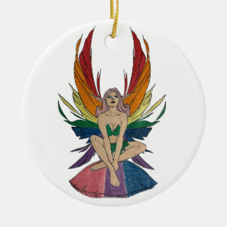Bisexueller Faerie Keramik Ornament