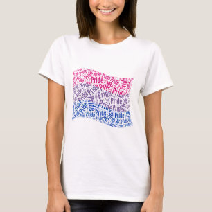 BISEXUELLER FLAGWORTPATTER T-Shirt