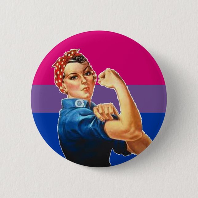 Bisexueller Frauen-Stolz Button (Vorderseite)