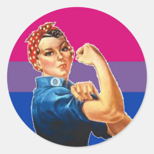 Bisexueller Frauen-Stolz Runder Aufkleber