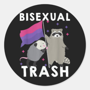 Bisexueller Müll Schwuler Stolz Regenbogen LGBT Wa Runder Aufkleber