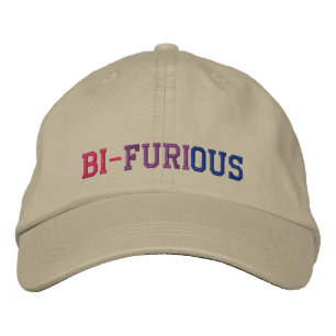 Bisexueller Power BI-FURIÖSE LGBT-Pride Bestickte Baseballkappe