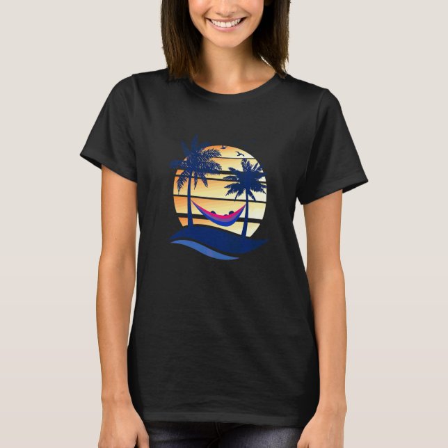 Bisexueller Prix Sommer Sonnenuntergang Beach Hamm T-Shirt (Vorderseite)