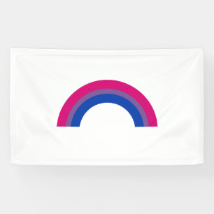 Bisexueller Regenbogen Banner