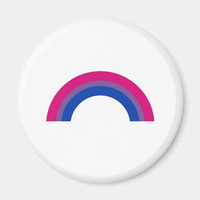 Bisexueller Regenbogen Magnet (Vorne)