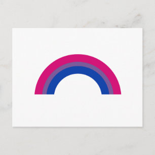 Bisexueller Regenbogen Postkarte