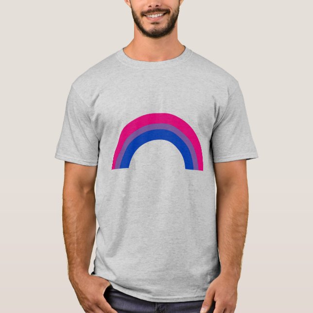 Bisexueller Regenbogen T-Shirt (Vorderseite)