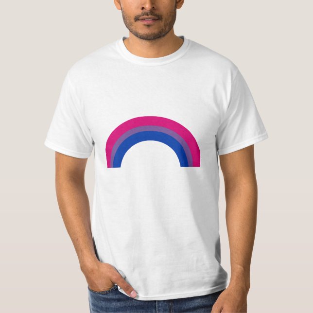 Bisexueller Regenbogen T-Shirt (Vorderseite)