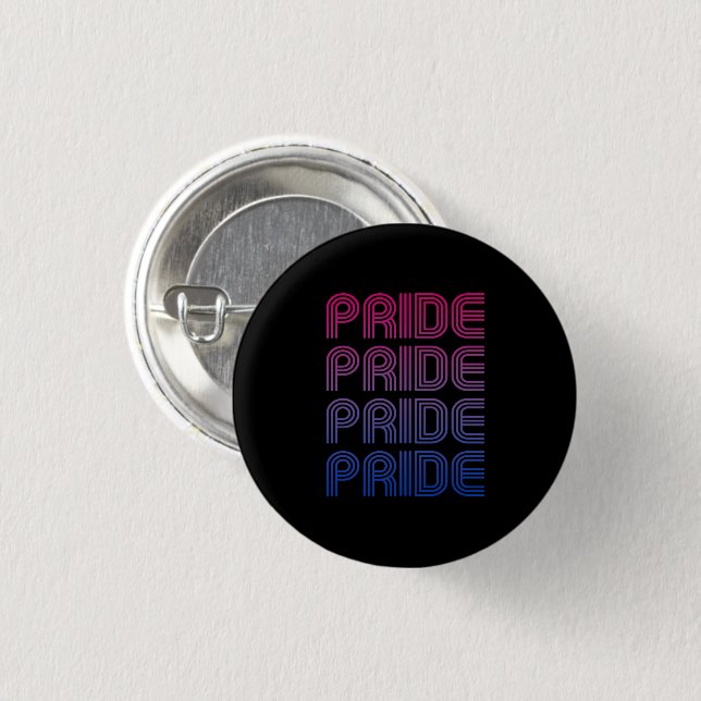 Bisexueller Retro-Stolz Button (Vorne & Hinten)