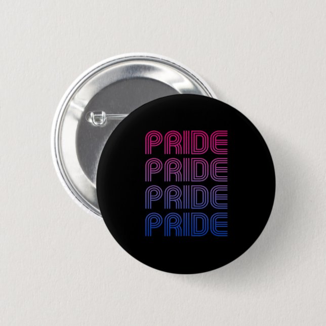 Bisexueller Retro-Stolz Button (Vorne & Hinten)