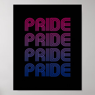 Bisexueller Retro-Stolz Poster
