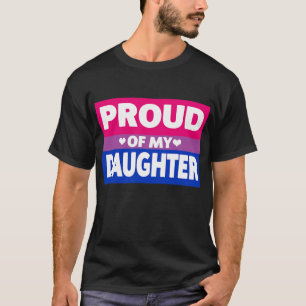 Bisexueller Stolz auf meine Tochter-Mama Vater nie T-Shirt