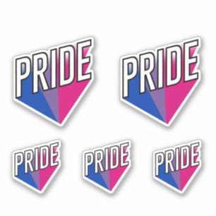Bisexueller Stolz-Ausbruch Aufkleber