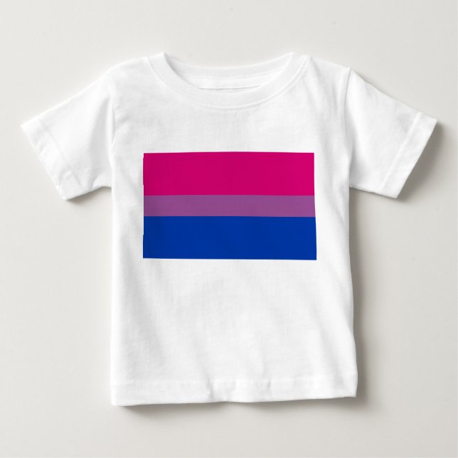 Bisexueller Stolz (Bi-Flagge) Baby T-shirt (Vorderseite)