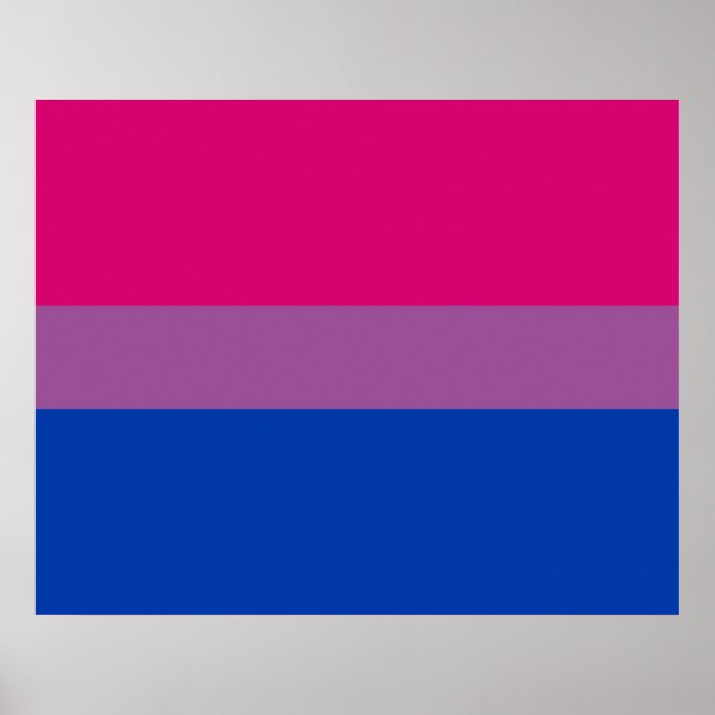 Bisexueller Stolz (Bi-Flagge) Poster (Vorne)