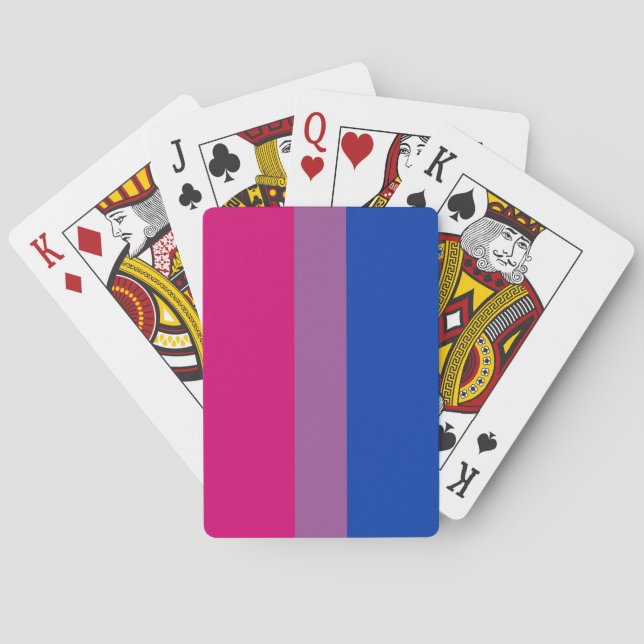 Bisexueller Stolz (Bi-Flagge) Spielkarten (Rückseite)