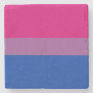 Bisexueller Stolz (Bi-Flagge) Steinuntersetzer