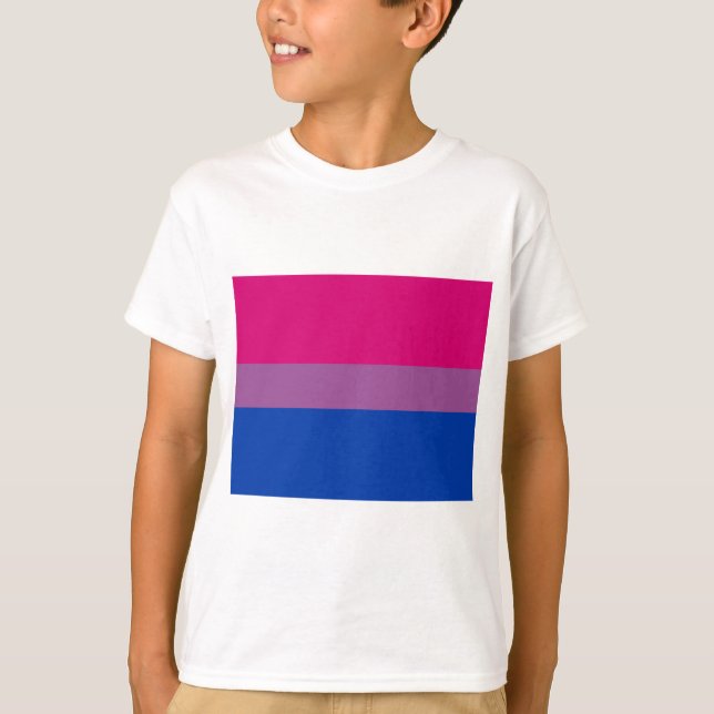 Bisexueller Stolz (Bi-Flagge) T-Shirt (Vorderseite)