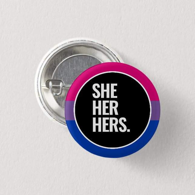 Bisexueller Stolz Button (Vorne & Hinten)