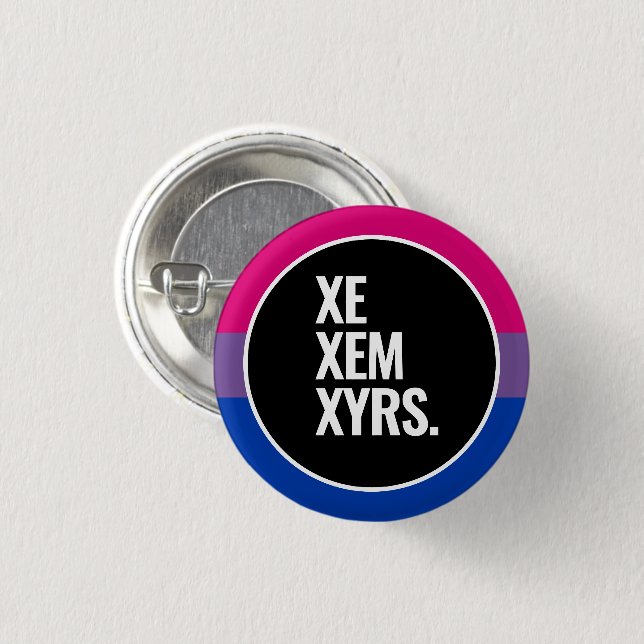 Bisexueller Stolz Button (Vorne & Hinten)