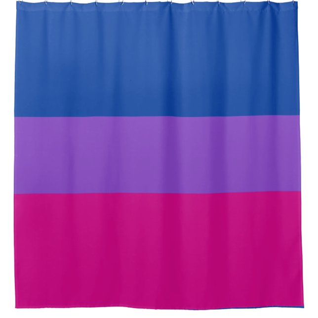 Bisexueller Stolz, fette Streifen, LGBTQ-PRIDE Duschvorhang (Vorderseite)