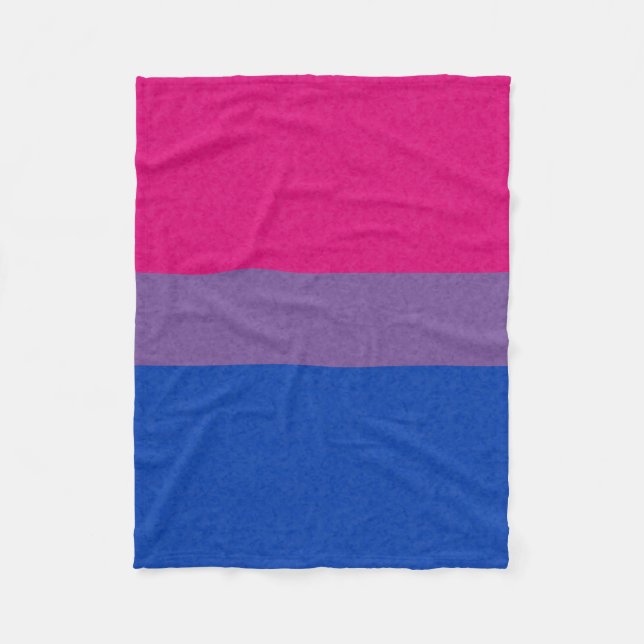 Bisexueller Stolz Flag gefärbt Hintergrund Fleecedecke (Vorderseite)