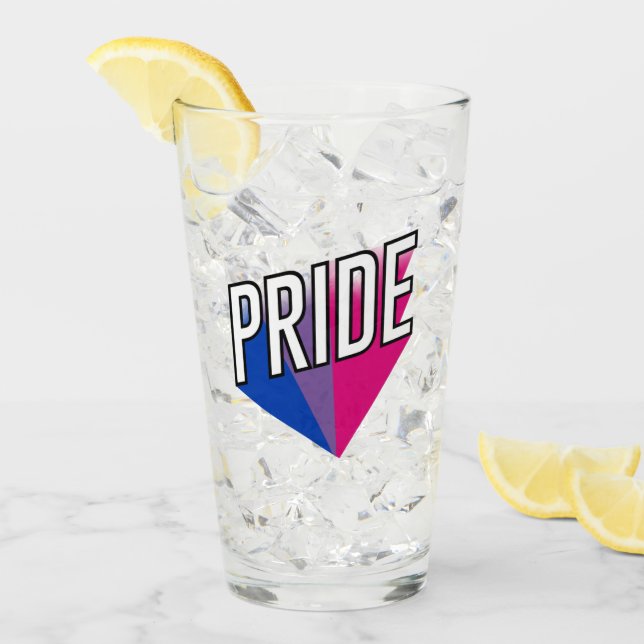 Bisexueller Stolz Glas (Vorderseite Ice)