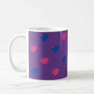 Bisexueller Stolz Herzen Tasse