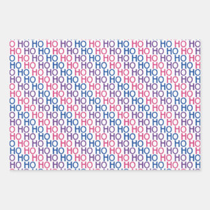 Bisexueller Stolz Ho Ho Ho Ho Mustertrennpapier Se Geschenkpapier Set