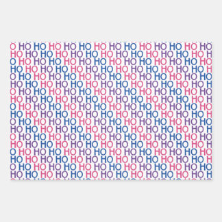 Bisexueller Stolz Ho Ho Ho Ho Mustertrennpapier Se Geschenkpapier Set