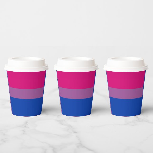 Bisexueller Stolz! Pappbecher (Multi)