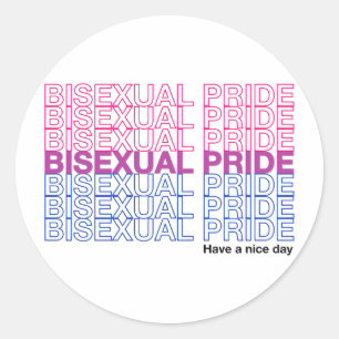 Bisexueller Stolz Runder Aufkleber