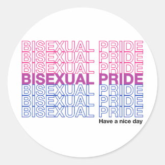 Bisexueller Stolz Runder Aufkleber